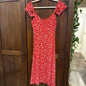 Workshop Republic Clothing Scarlet Floral Midi Dress